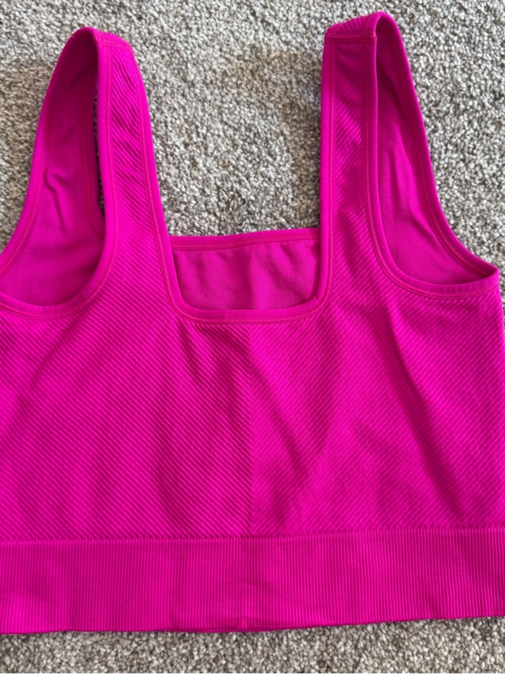 All In Motion Fuchsia Ribbed Sports Bra M - Picture 2 of 4